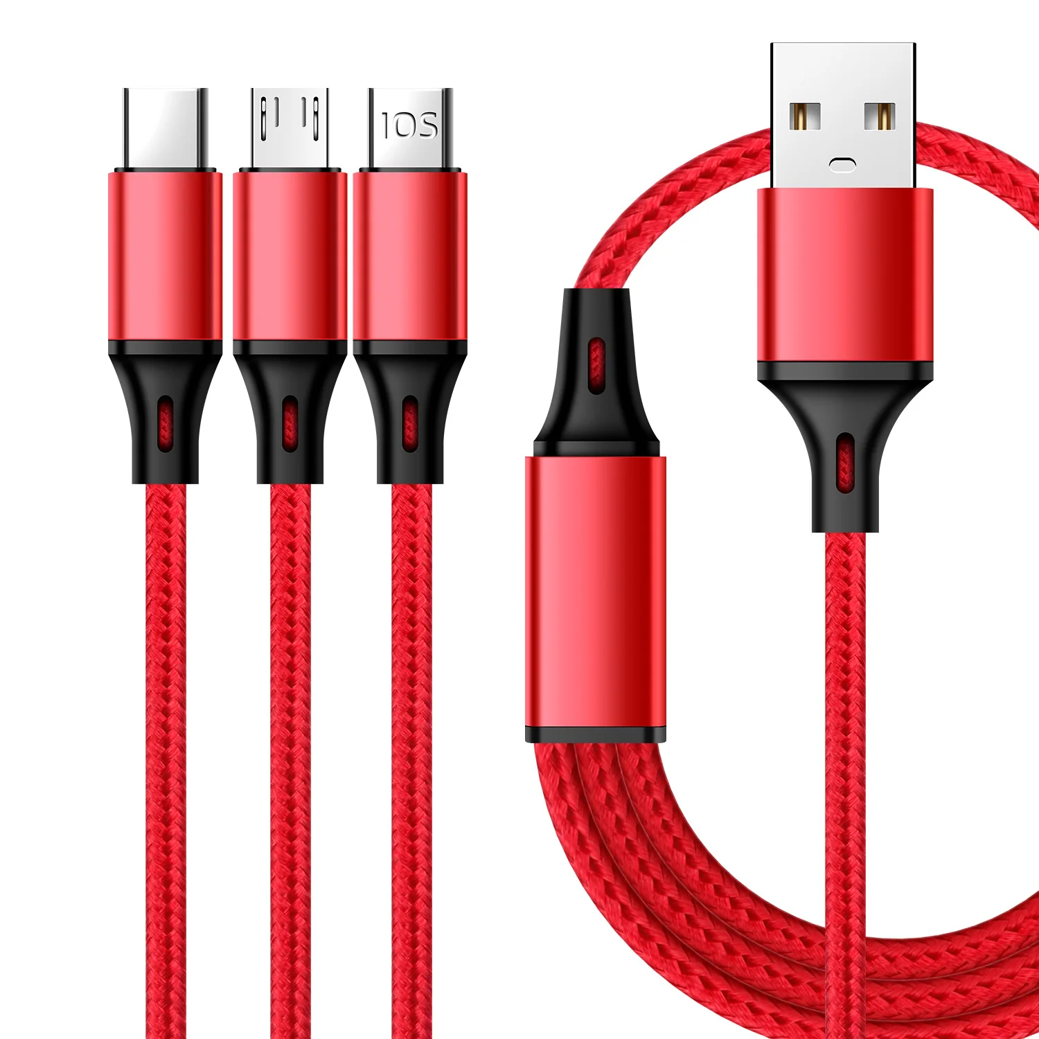 Il Cavo Dati Il Cavo Di Ricarica Tre In Uno È Adatto Per L'Interfaccia Huawei Type-C Apple Android V8 Ricarica Rapida Usb Car