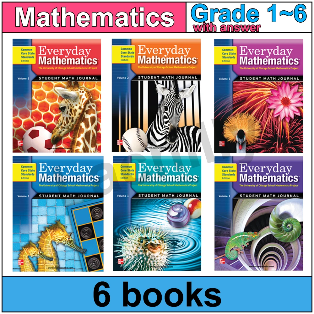 Everyday Mathematics student math journal Grade 1~6 with