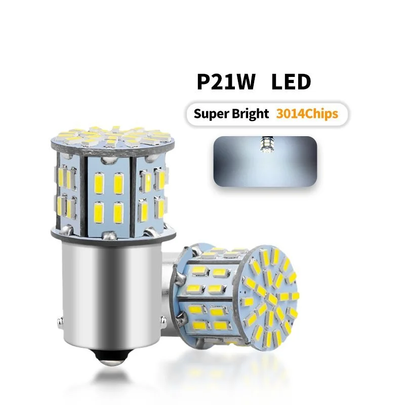 thumbnail image 1 of 2/6/10 piezas 3014 50SMD 1156 1157 bombillas LED luz de freno de reserva para coche lámpara de señal de giro BA15S P21W /BAY15D P21/5W, 1 of 4