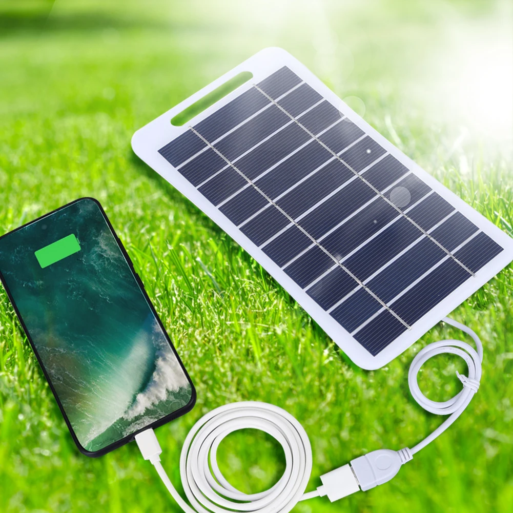2W 5V Pannello Solare Portatile Caricabatteria Usb Pannello Di Emergenza Di Alimentazione Banca Di Alimentazione Del Telefono Impermeabile Per L'Escur