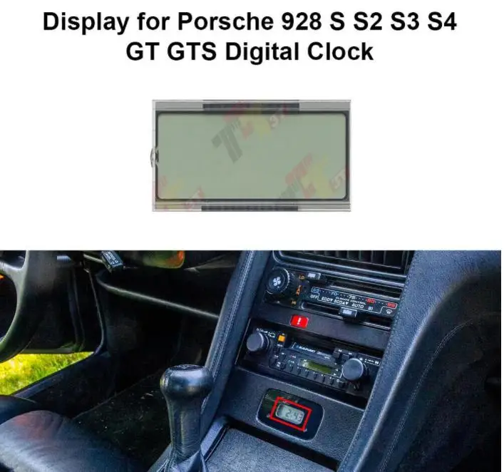 Display Lcd Cruscotto Per Orologio Digitale Porsche 928 S S2 S3 S4 Gt Gts