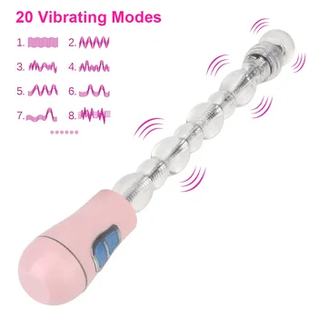 Magic Wand Vibrators Big Dildos Anal Plug Sex Toys for Women Female Masturbation Flexible G Spot Vagina Breast Massager 5