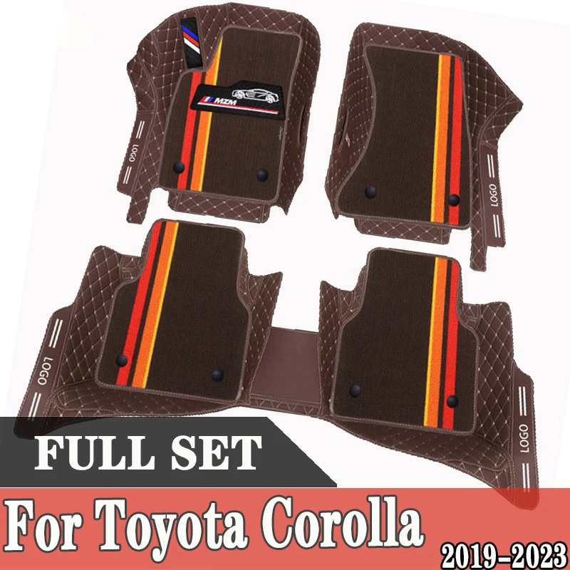 Leather Car Floor mats For Toyota Corolla E210 2019 2020 2021 2022 2023