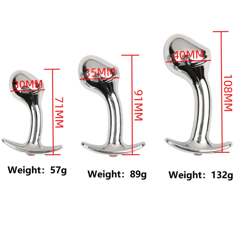 Anal Plug anal plug anal sex toys Small Medium Large Anal Beads Butt Plug Set Fake Dildo Metal Anal Plug Wearable Insert Sex Toy For Male Female