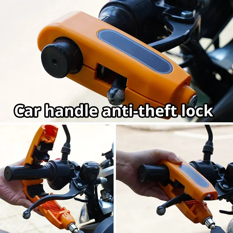 1pcsMotorcycleGripLockThrottleHandlebarAntitheftLockDurable