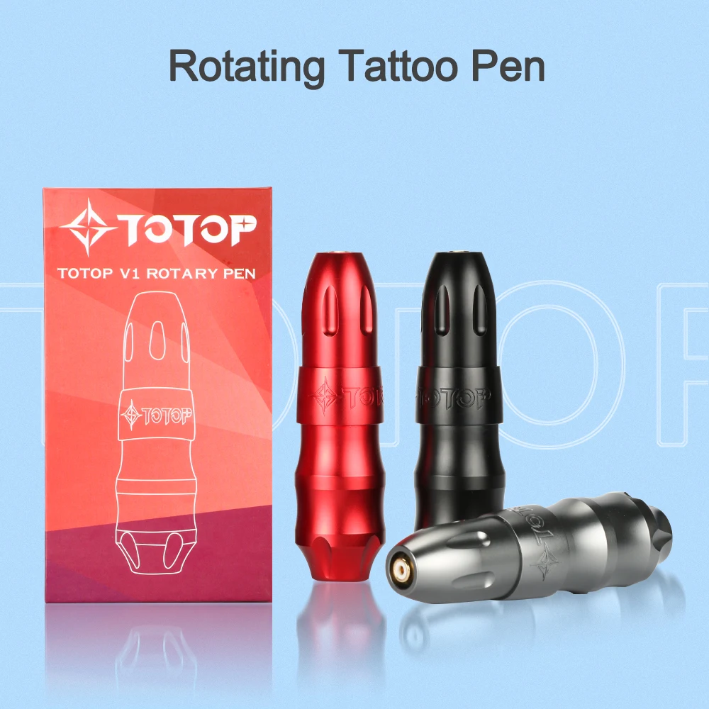 

TOTOP Rotary Tattoo Machine Pen RCA Jack Permanent Makeup Eyebrow Lips Professional Tattoo Gun For Cartridge Needles 10000rpm