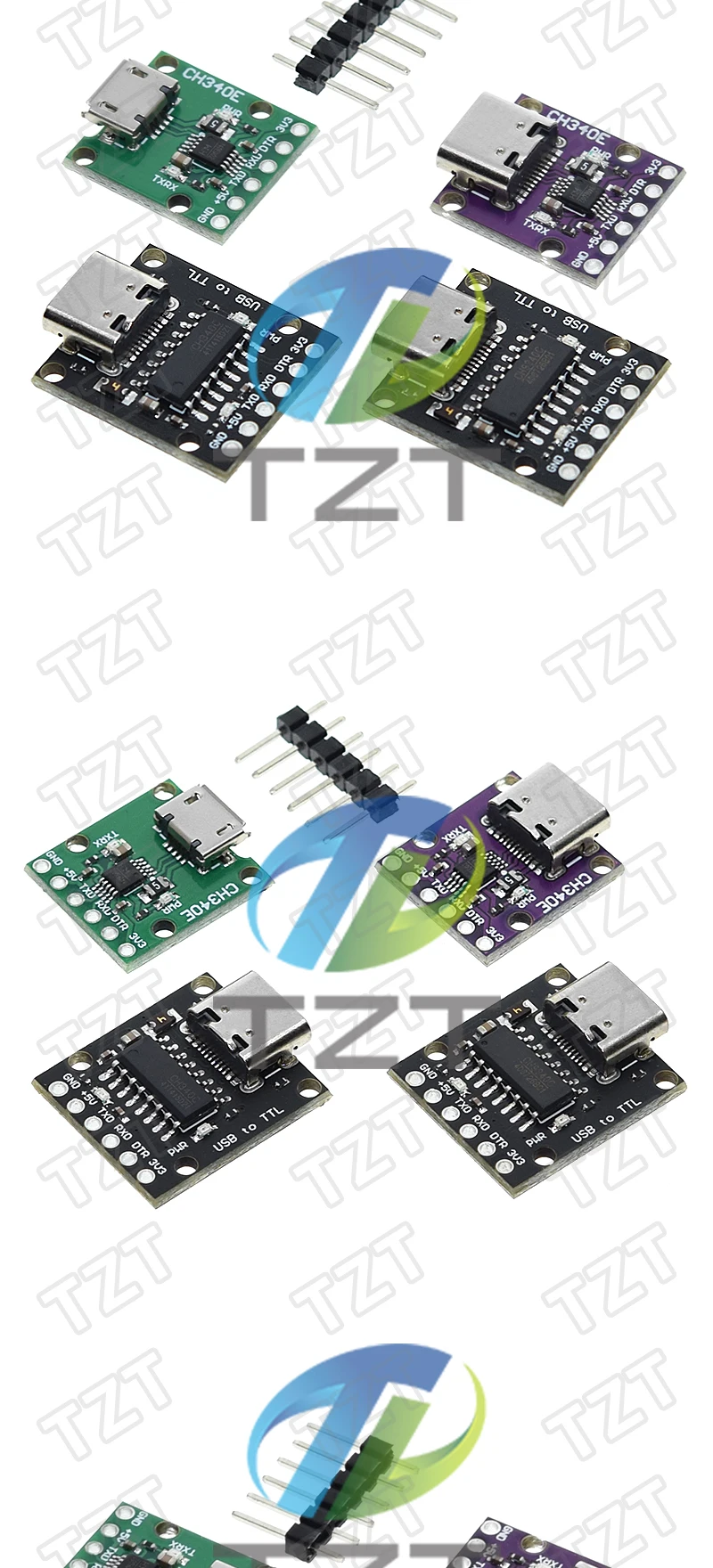 TZT 1/3PCS CH340N SOP8 USB zu TTL Modul Pro Mini Downloader Ersetzt CH340G CH340E CH340C CH9340 für Arduino ESP32 – Detail 8