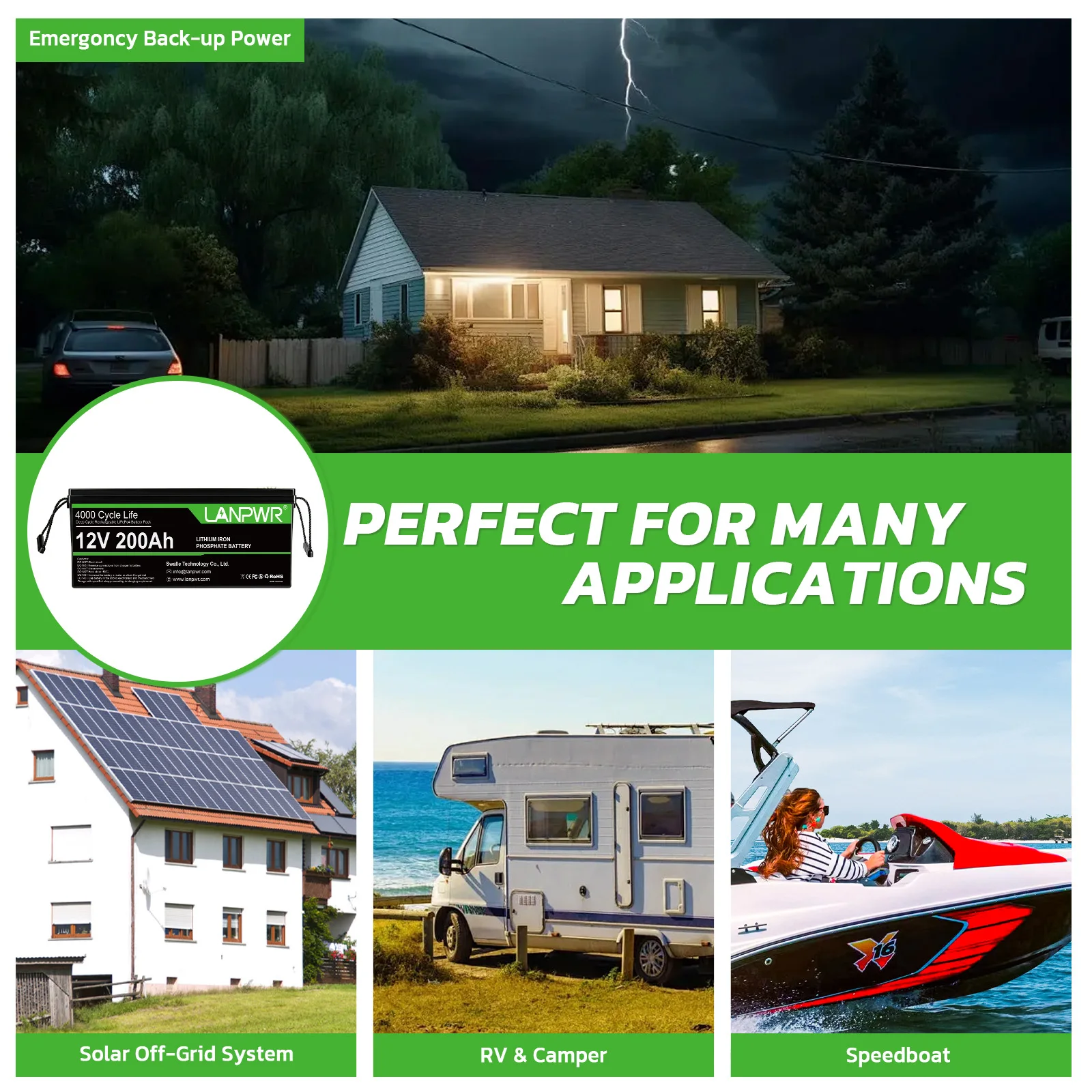 Litium Ion Batterie Li Lipo4 Battery Prismatic 12V 24V 100Ah 200Ah 300Ah LiFePo4 Solar Lithium Iron Phosphate Battery Pack