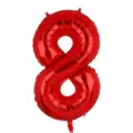 Red number 8