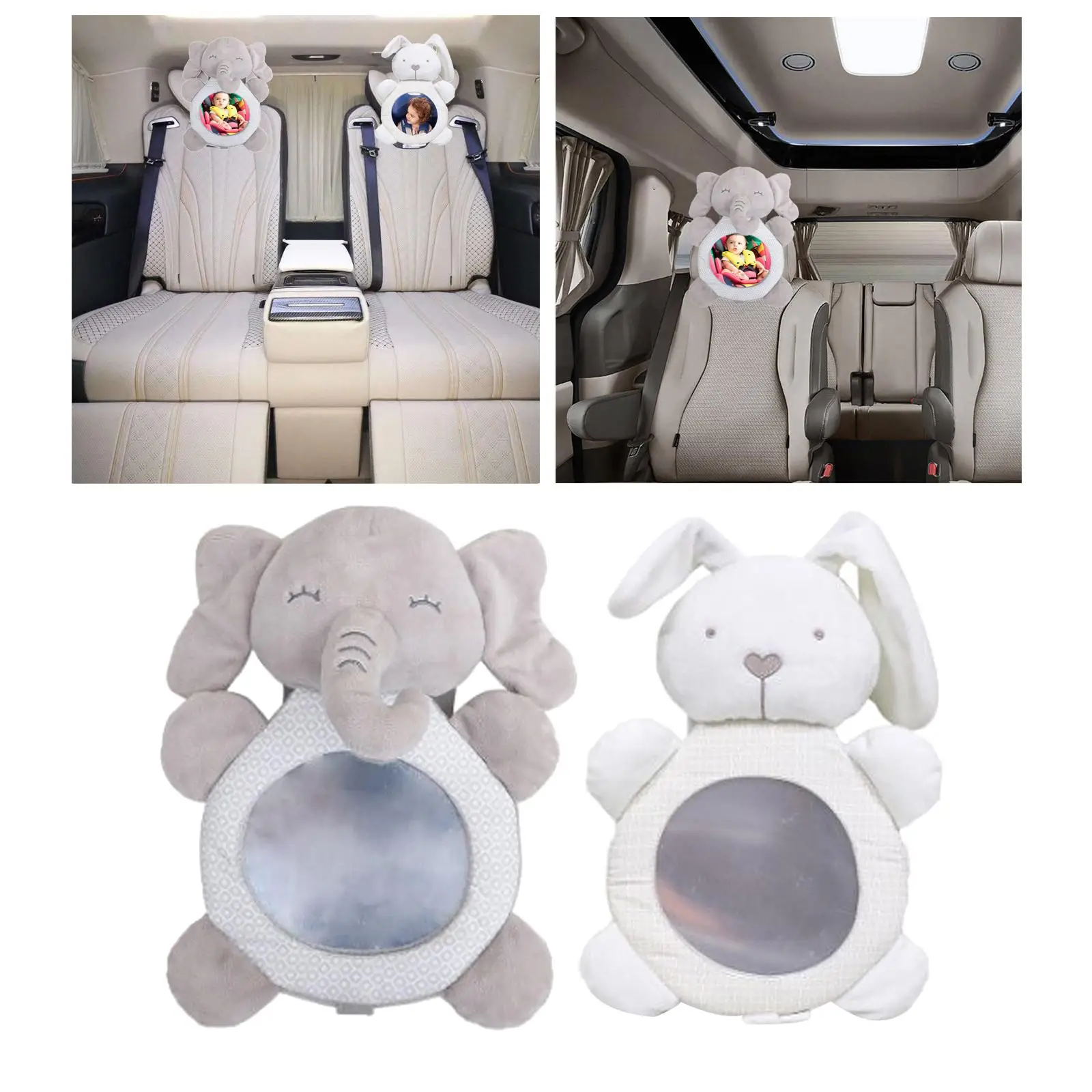 

Cute Seat Mirror Car Seat Back View Mirror Baby Rear Facing Mirror for Infant Toddler Baby