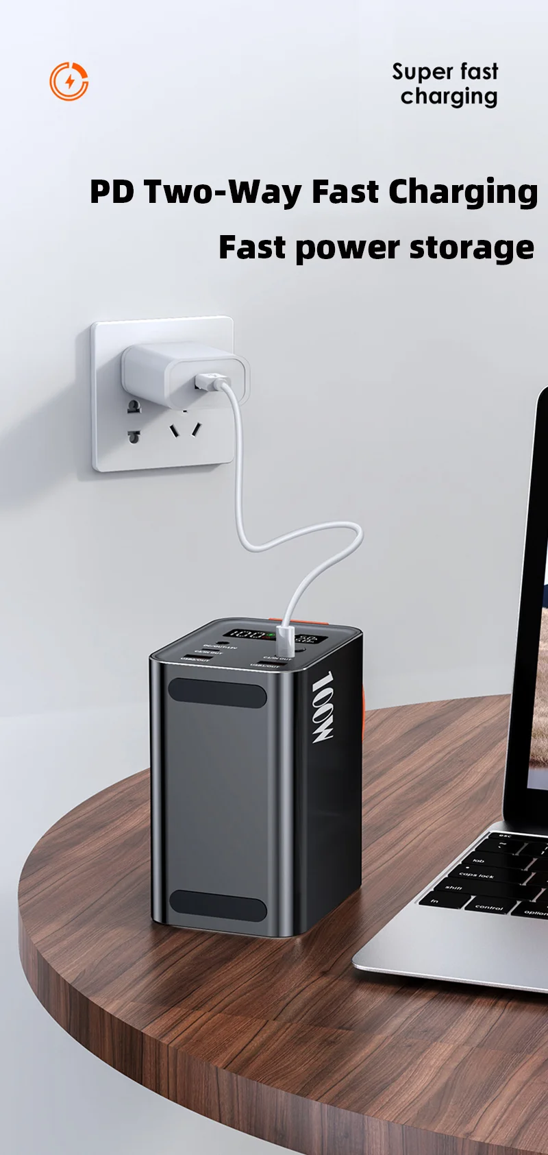 60000mAh 100W Power Bank Portable USB C Fast Charging External Spare Battery Large Capacity Powerbank For Laptop Outdoor Camping 9 S2bd1c71b24ed40c7952056aff65fee10R