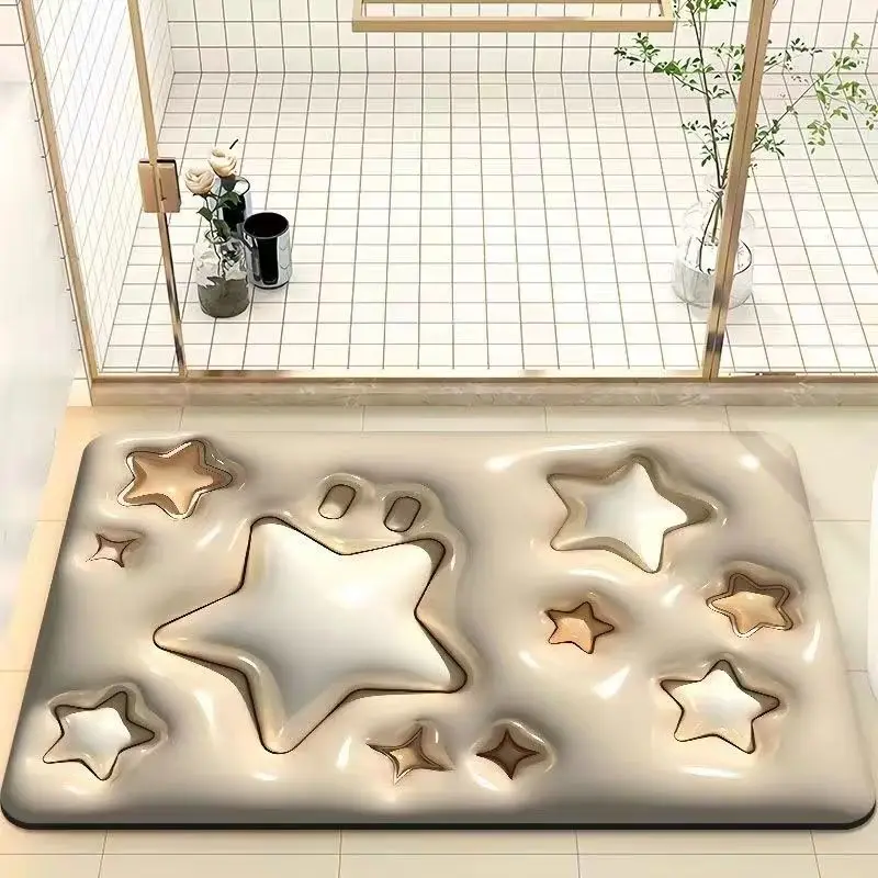 

Коврик Ins 3d для ванной, 40x60 60x90 см, диатомное Грязевое дно, коврики с резиновым дном, коврики для зоны, водовпитывающий напольный коврик, дверной коврик, домашний декор