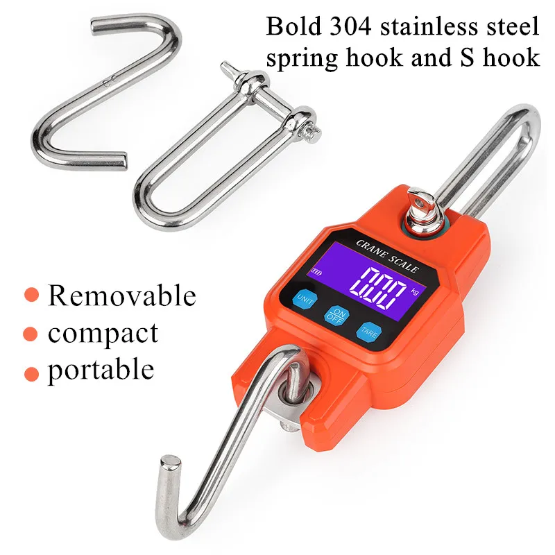 Portable Electronic Hook Scale For Household Use