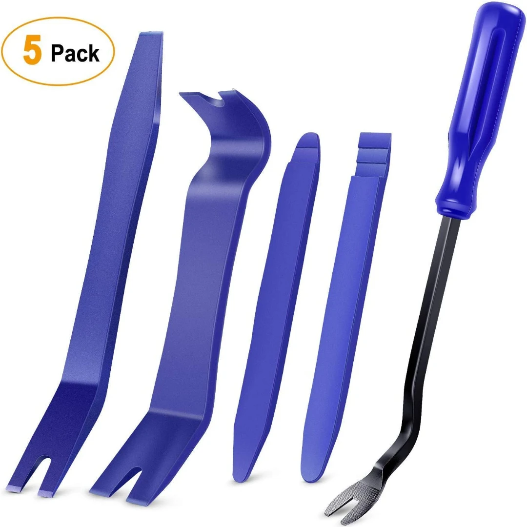 

5PCS Auto Trim Removal Tool Kit No-Scratch Pry Tool Kit for Car Door Clip Panel & Audio Dashboard Dismantle Car Tools