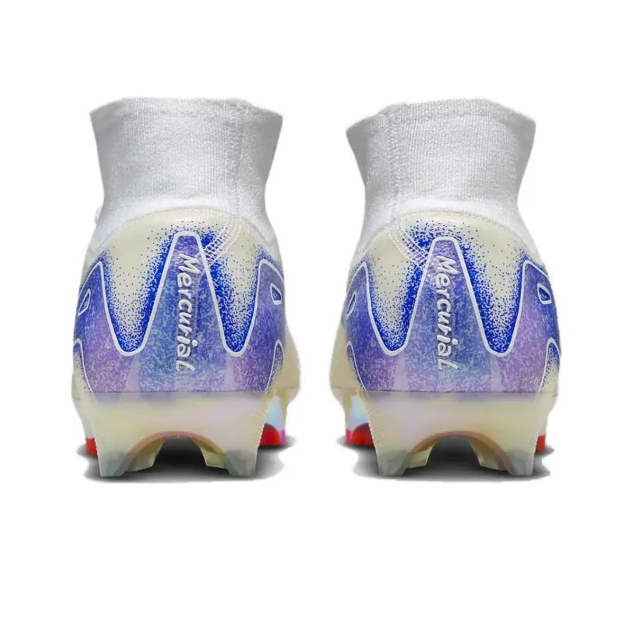 NIKE Mercurial Superfly 10 Elite FG High-Top Men football boots Cushioning rebound Soccer shoes Light and flexible sneaker white