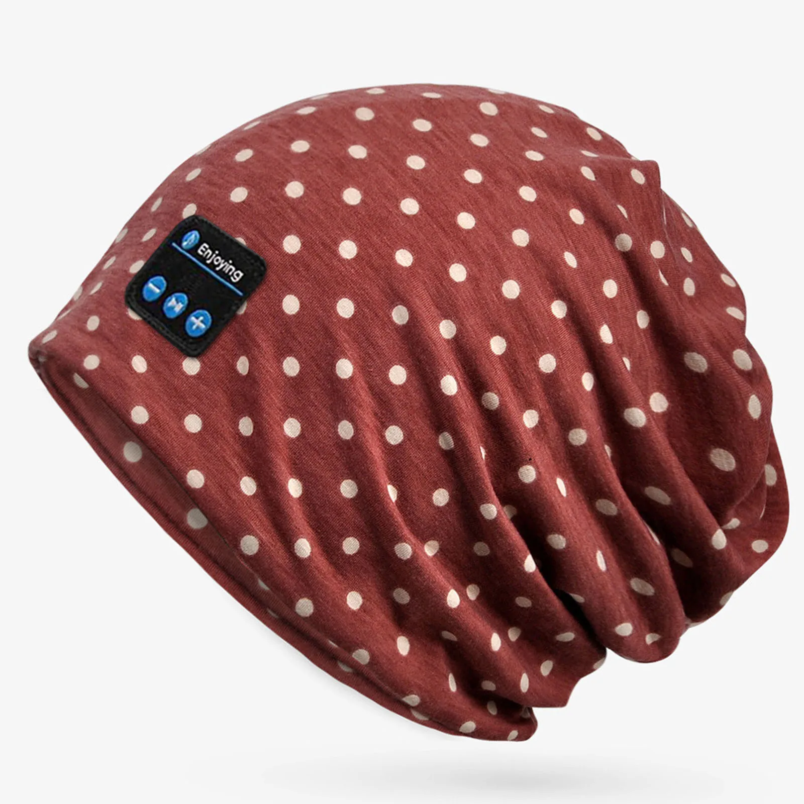 Wireless Bluetooth Headphones Outdoor Sports Music Headset Soft Breathable Cotton Cap Handsfree Call Earphone Scarf Rechargeable