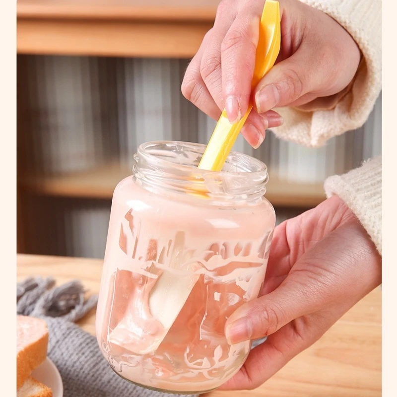 Japanese Style High Temperature Resistance Baking Tool Multi-purpose Bottle Bottom Scraper Soft Glue Spatula Kitchen Gadgets