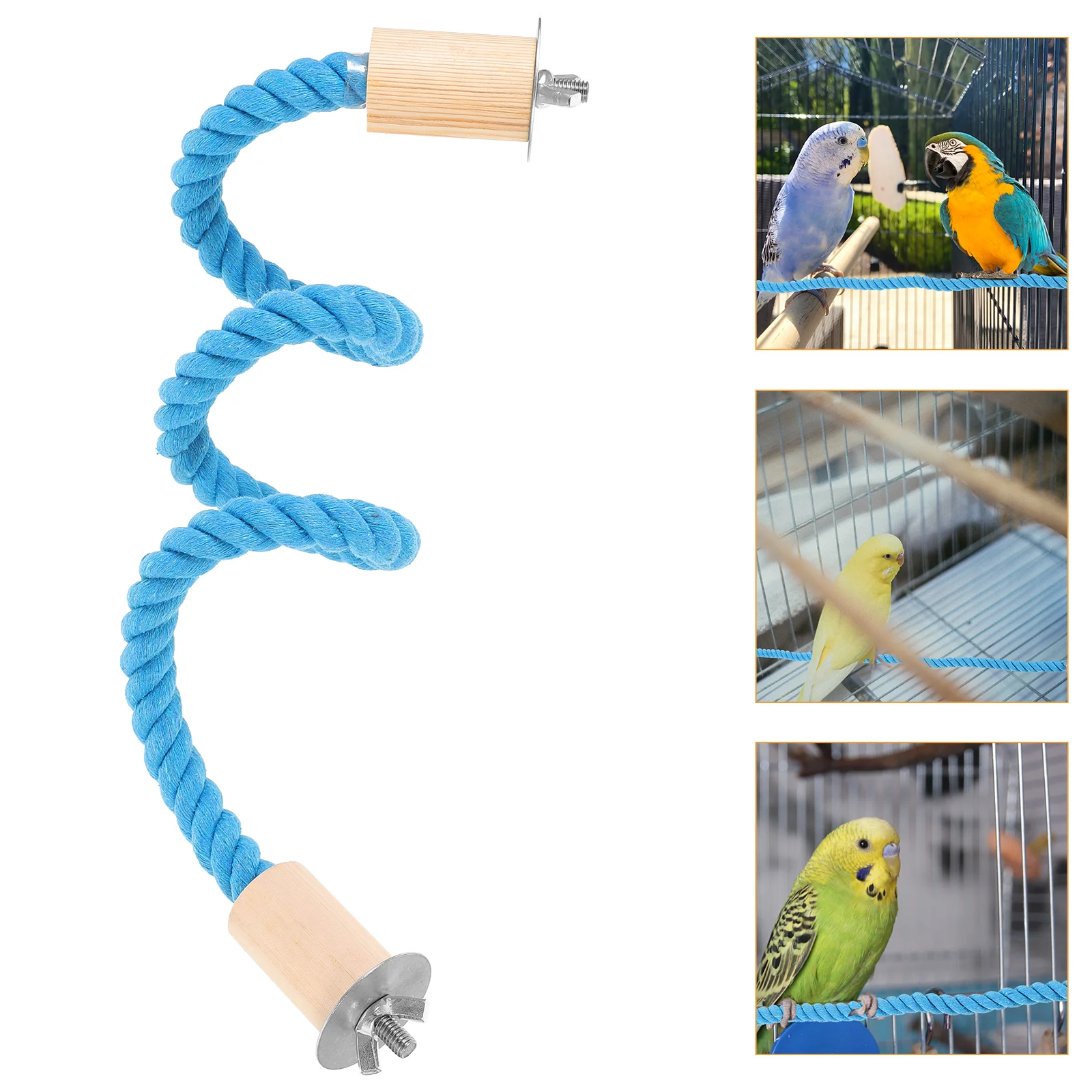 

Bird Cotton Rope Perch Swing Bird Cage Standing Rope Parrot Swing Climbing Rope Toy