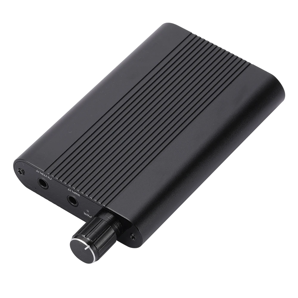 HiFi 헤드폰 앰프 16-300옴 헤드폰 앰프 3.5mm 스테레오 오디오 출력(스위치 포함) 2레벨 부스트 기능이 있는 전원 공급형 듀얼 출력