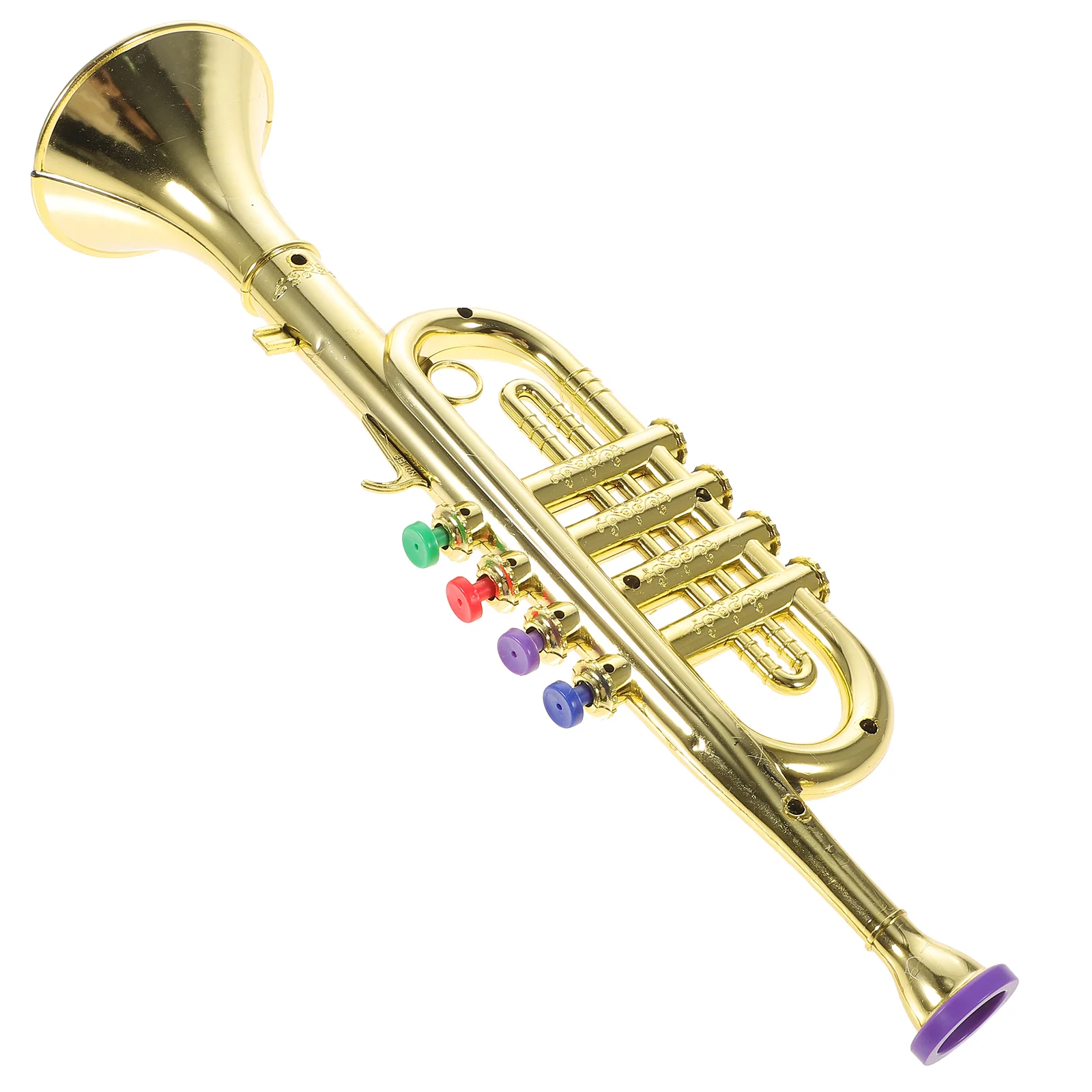 1pc Creative Trumpet Trumpet with Color Buttons Portable for Toddlers Children Kids Beginners