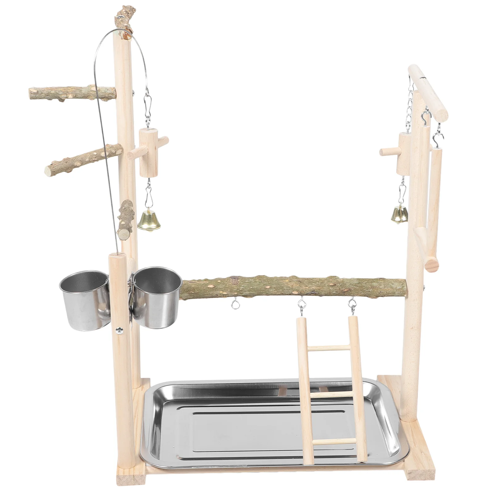 

Parrot Stand Natural Bird Perch Tee Play Stands Playground Parakeet Wooden Tabletop Training Office Toy Birds Toys