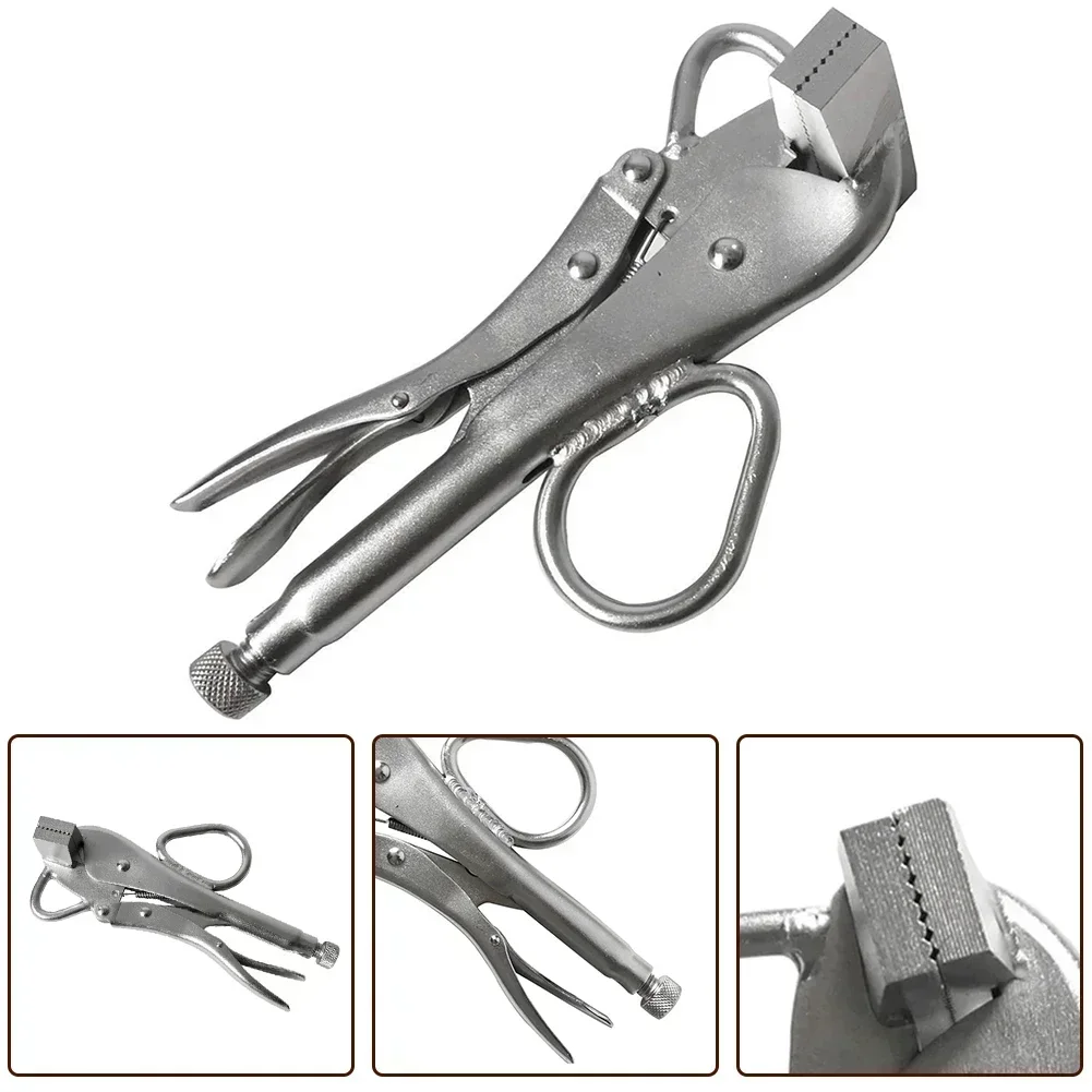 Carbon Steel Ultra Wide Steel Vise Flat Lock Plate Metal Clamp Duckbill Clamp Fixing Long Lasting Plier Package Content