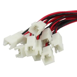 10pcs XH 2.54mm Wire and cable Connector 2 pin male plug Wire length 20mm 26AWG