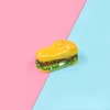 2pcs Simulation Kitchen Accessory 1:12 Hamburger Resin DIY Craft Decoration Miniature Fake Food Dollhouse Accessory 6