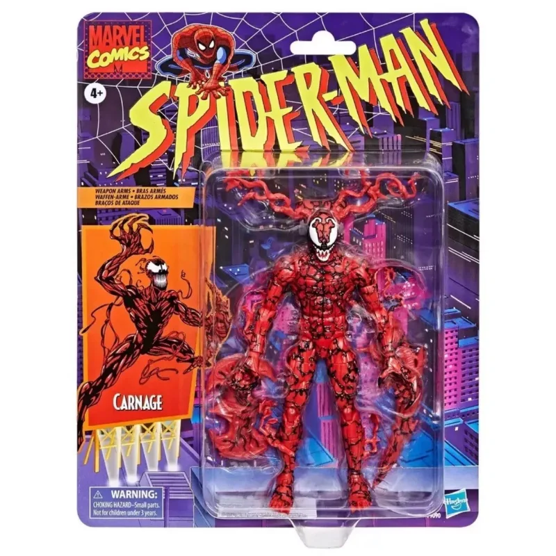 Marvel Legends Series Comics Retro-Inspired Carnage 6-Inch Scale(15cm) Collectible Action Figure Model Original New Toys