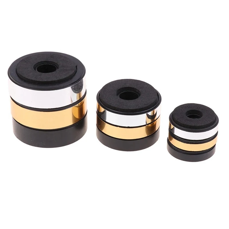 4pcs 알루미늄 앰프 피트 충격 흡수 장치 HIFI 앰프 고무 피트 턴테이블 피트 오디오 스피커 절연 피트 패드 40mm x 10mm