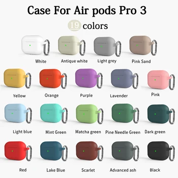 Case For Airpods Pro 3 silicone Protective Case Bluetooth Wireless Earphon Cover For Air pods Pro3/ Apple Air pods Pro 3 case