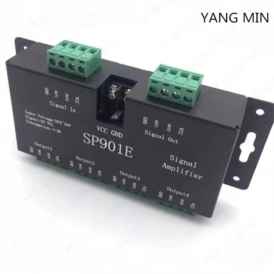RGB RGBW SPI Pixels Signal Repeater SP901E Led Signal Amplifier for addressable WS2812 APA102 SK6812 Led Strip Light