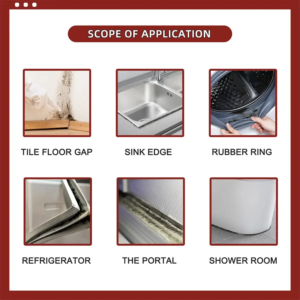 High-quality Bathroom and kitchen walls cleaning agent Cleaning Repairing Household Mold Remover Gel Mildew Cleaning Agent 3