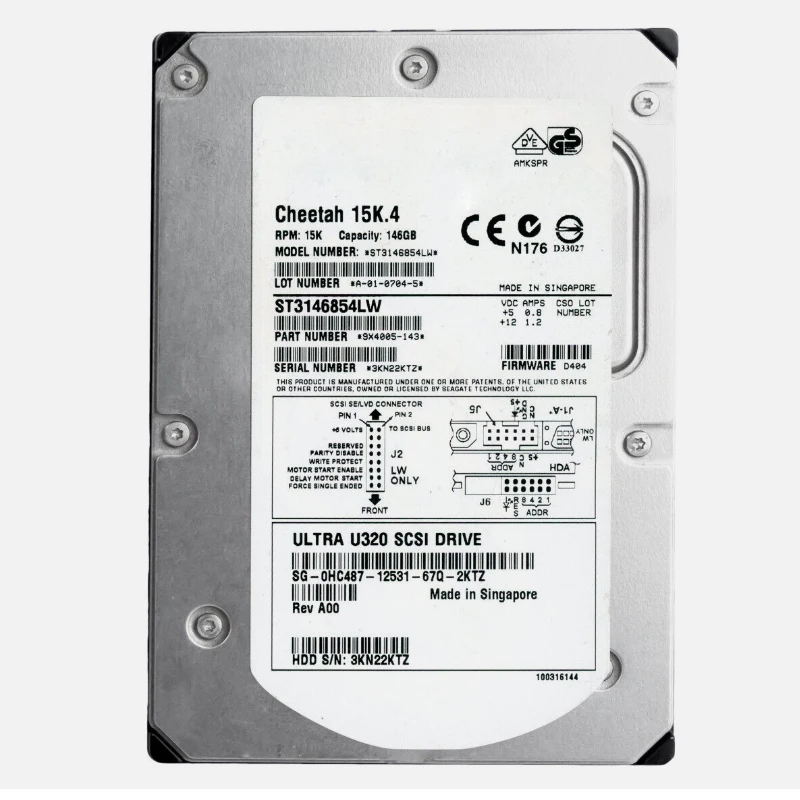

100% Новинка в коробке 1 год гарантии ST3146854LW 71P7549 90P1317 146,8 ГБ 15K 68pin требуется больше угловых фотографий, пожалуйста, свяжитесь со мной