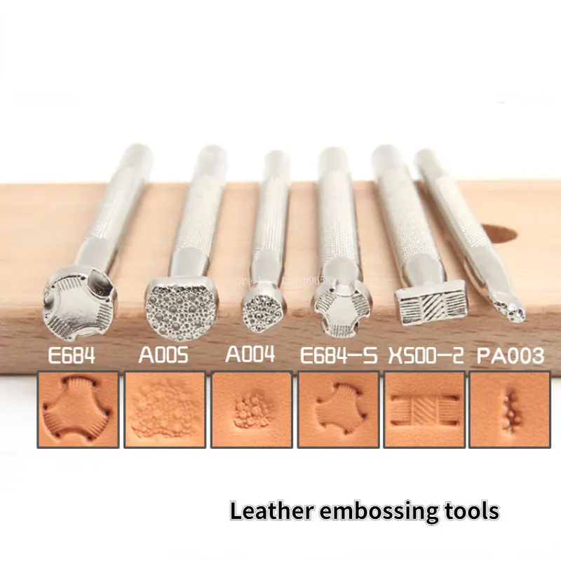 Leather Carving Process Special Embossing Tool Leather Embossing Punch DIY Goods Carving Fish Skin Texture Making Tools