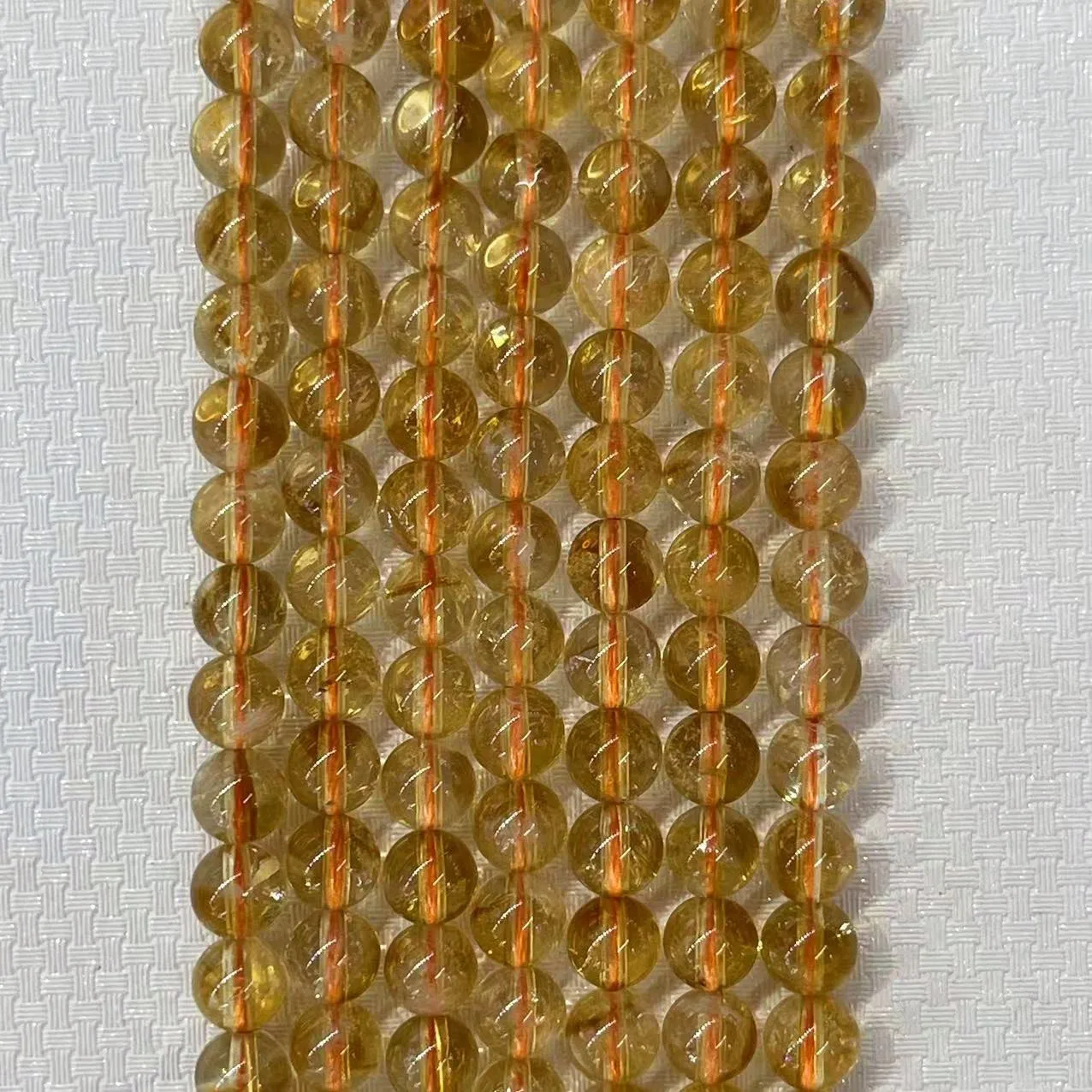 Genuine Natural Stone Yellow Citrines Round Smooth Gemstone Loose Beads Accessroies For DIY Necklace Bracelet Jewelry 6/8/10MM