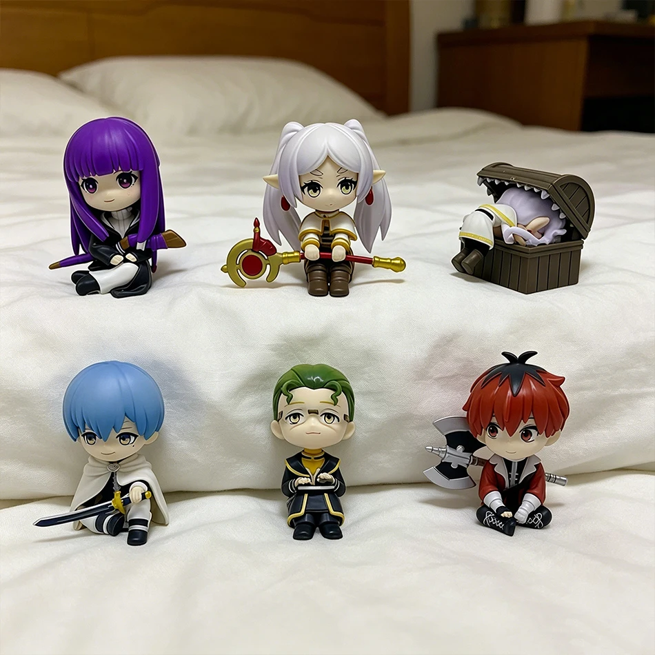 Hot Anime Frieren Beyond Journey's End Sitting Figures - Collectible Cute Desk Decor Gift