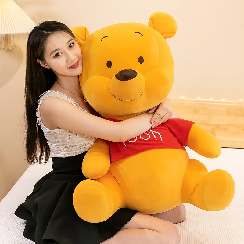 22-60Cm Disney Winnie The Pooh Peluche Carino Grandi Giocattoli Di Peluche Cartoon Farcito Anime Plushie Big Bear Doll Kid Per I Regali
