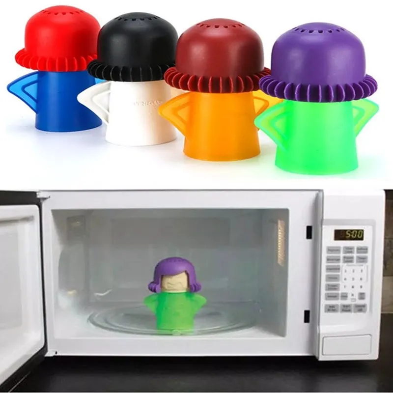 XSMENER Microwave Cleaner Angry Mom with Fridge Odor Absorber Cool