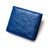 2022 New Ostrich Leather Men's Short Wallet Genuine Leather Leisure Man Multi Card Wallets High Grade Purse Luxury Money Bag 45 1