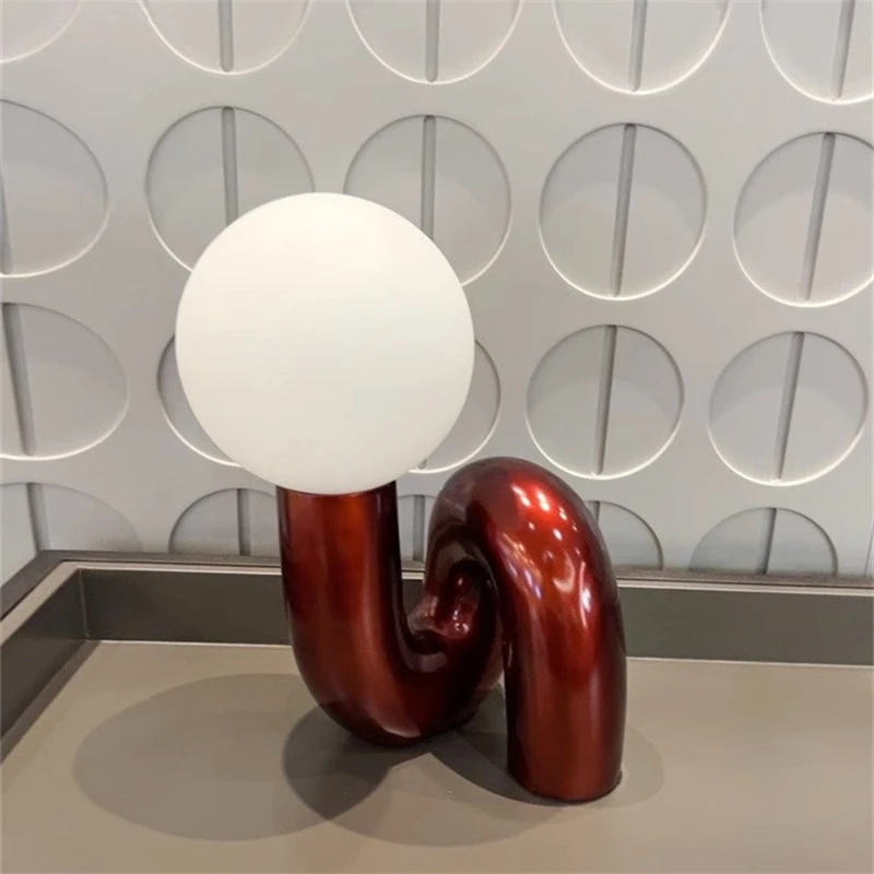 북유럽 포스트모던 모델 책상 램프, 호텔, 어린이 방, 침실, 거실, 미니멀리스트, 크리에이티브 유리 램프, 공부 장식 램프