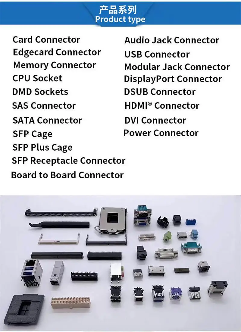  10PCS 3VM11201-D730-7H Foxconn Mini DP HD connector 19PIN female socket Plug in connector