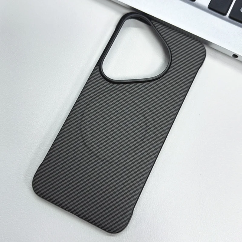Ultra Thin Carbon Fiber Texture Magnetic Case - Frameless Hard PC Cover