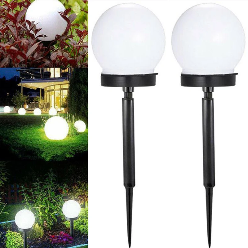 

1pcs Outdoor LED Solar Round Bulb Lawn Lamps Street Garden Decoration Path Lights Landscape Lamp