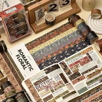 12 rolls/box exquisite vintage washi tape set, DIY decorative tape rolls and wrapping washi tape for gifts for friends 1