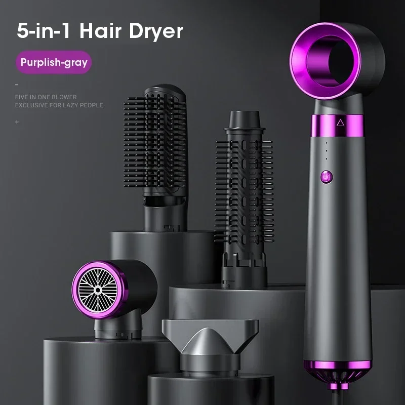 Multifunction Hair Dryer in Hot Air Comb Automatic Curling Rod