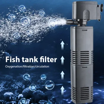 2000/3000F Aquarium ปั๊มกรองถังปลา Submersible Silent Air ออกซิเจน Aerator น้ําเปลี่ยนปั๊ม Aquarium Air Pump 220-240V 1