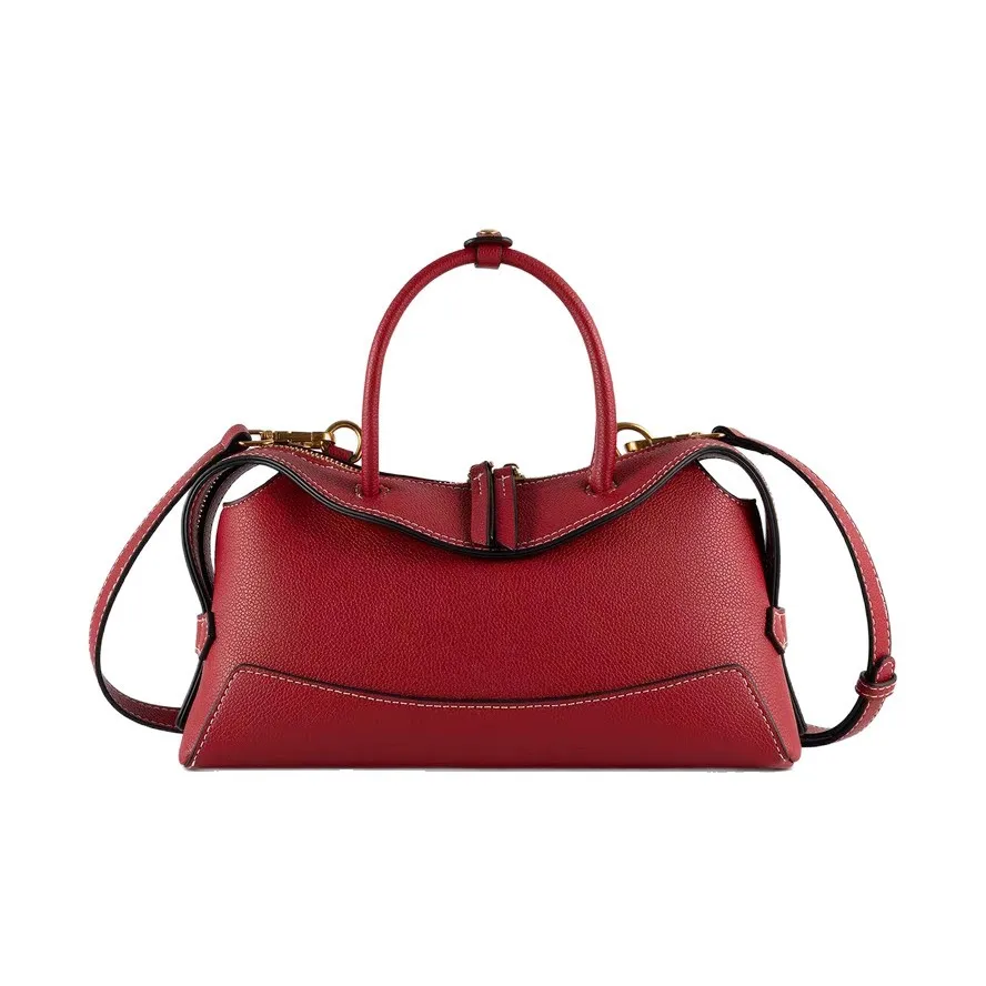 New Handbag Casual Women Leather Handheld Single Shoulder Crossbody Bag High-End Sensation Niche Design Pillow Bag