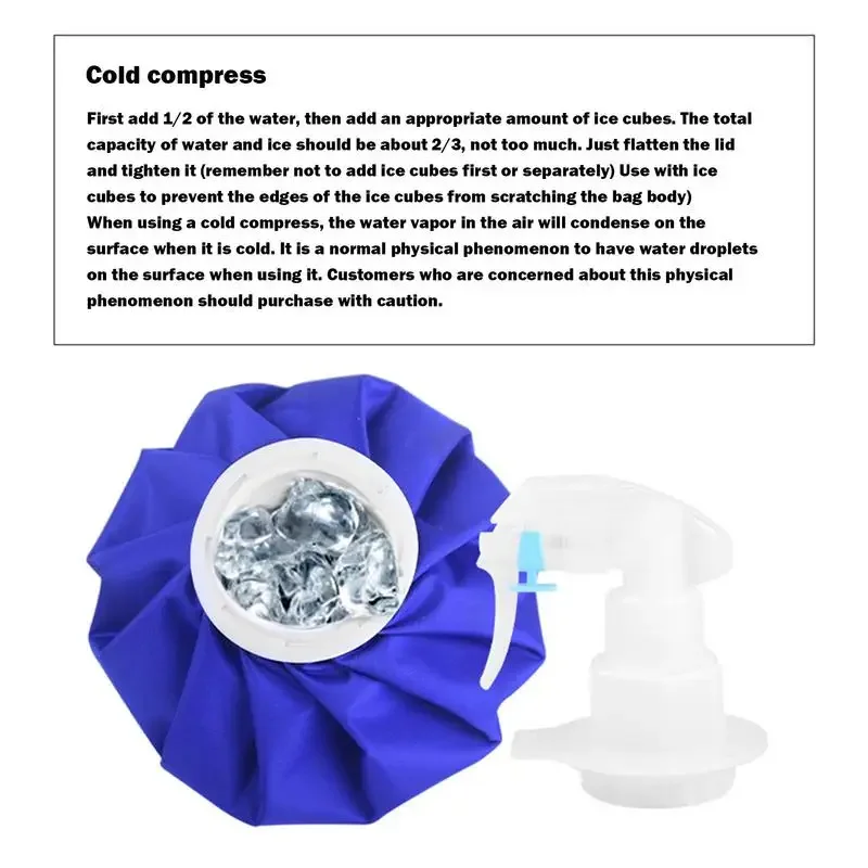 Ice Pouch Bag For Injury Fillable Ice Cold Hot Water Pack Bag Discomfort Relief Travel Freezer Storage Multifunctional Use For