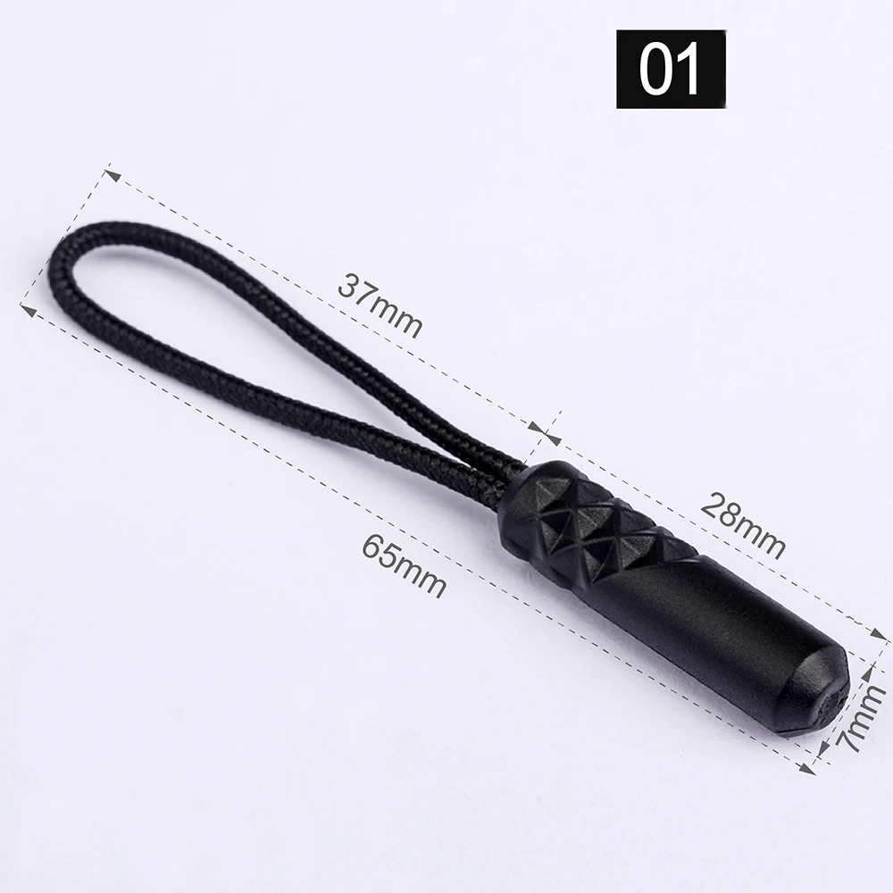 10-Piece Multicolor Zipper Pull Replacement Clips for Bags, Tents, and More